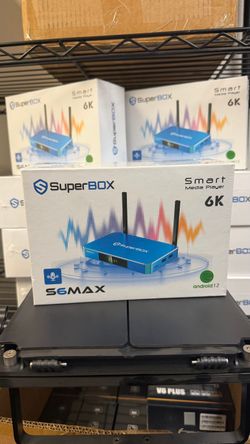 SuperBox S6 Max NEW Android TV Box Watch NBA Games Movies Shows Streaming Media Player Riverside