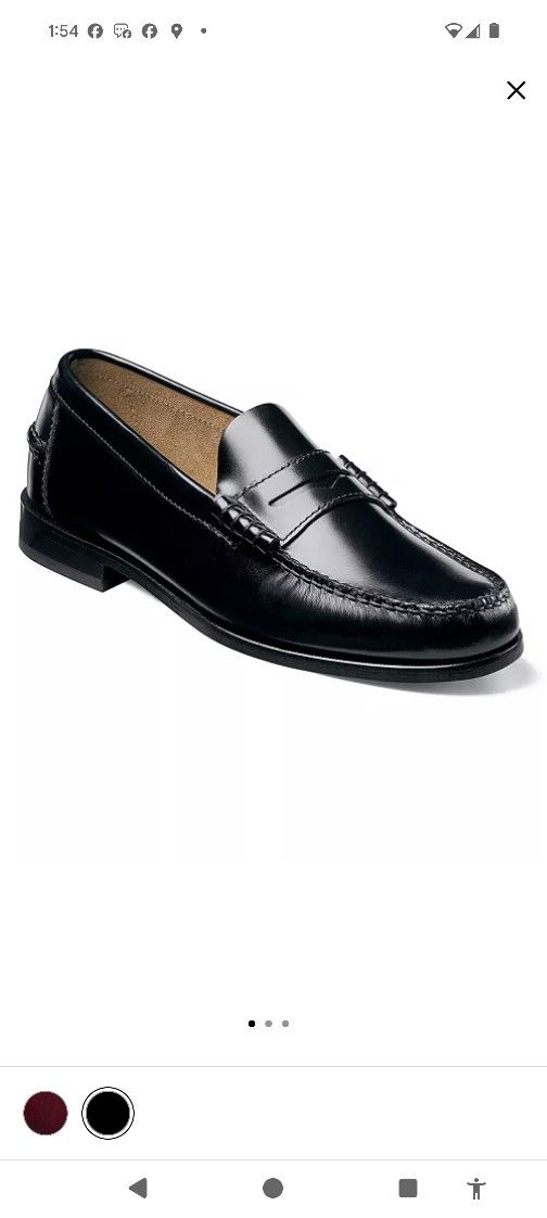 Florsheim Leather Berkeley Penny Loffer 9.5