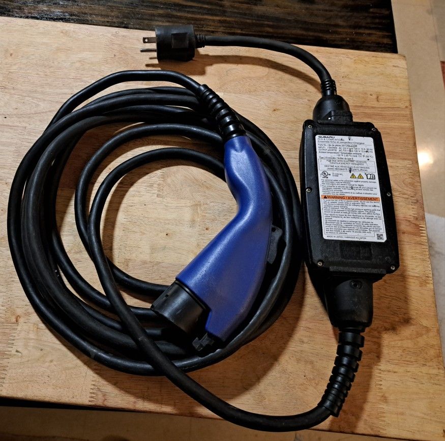 Subaru Crosstek Plug in Hybrid PHEV EV Charger Car charging cable 110v 120v OEM