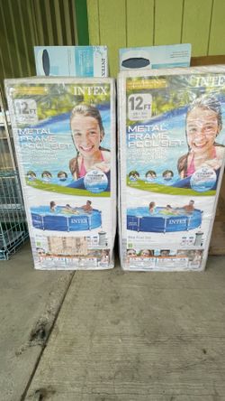 Intex: METAL FRAME Ground Pool Set. Filter included!