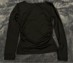 Black fitted long sleeve