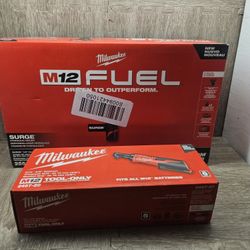 Milwaukee Tools M12 FUEL Impact Driver & Ratchet Combo