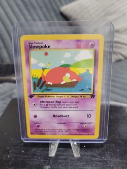 Pokemon slowpoke 1st.edition rocket #67 vintage  rare Pokemon card
