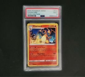 2020 Pokemon SWSH Charizard Vivid Voltage #025 PSA 9