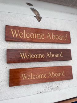Welcome Aboard Plaque