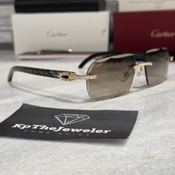 Black Buffs Brown Diamond Cut lenses 