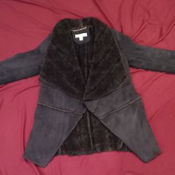 Michael Kors Women's Brown Faux Shearling Evening Coat, XS, EUC