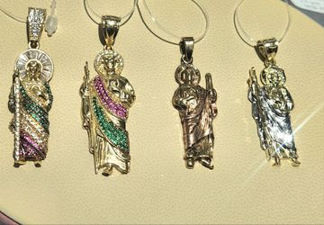 14k 10k rose gold yellow gold two-tone gold St. Jude San Judas