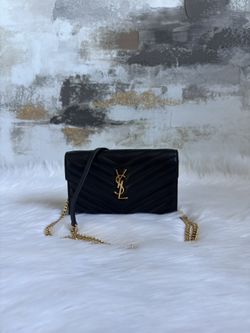 Genuine Leather Envelope Chain Wallet