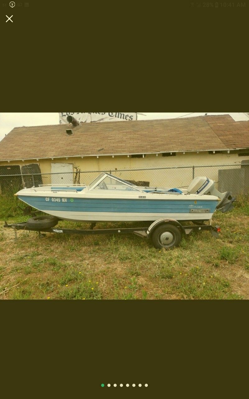 AMF Crestline Muskie M550 Boat And Trailer