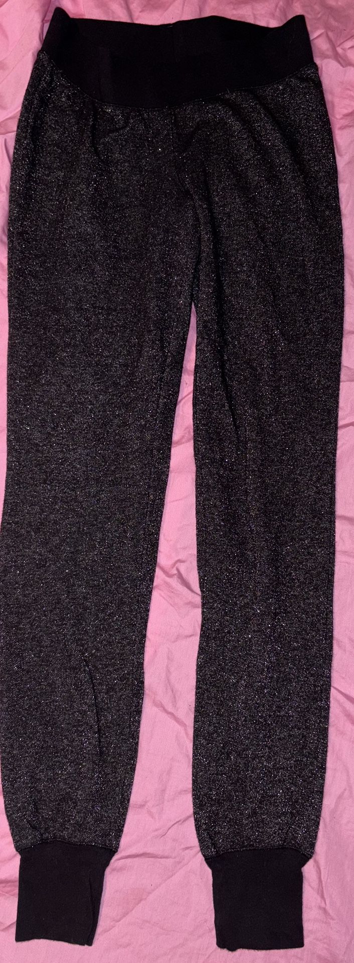 Victoria’s Secret Black Sparkly Pants Size Xs