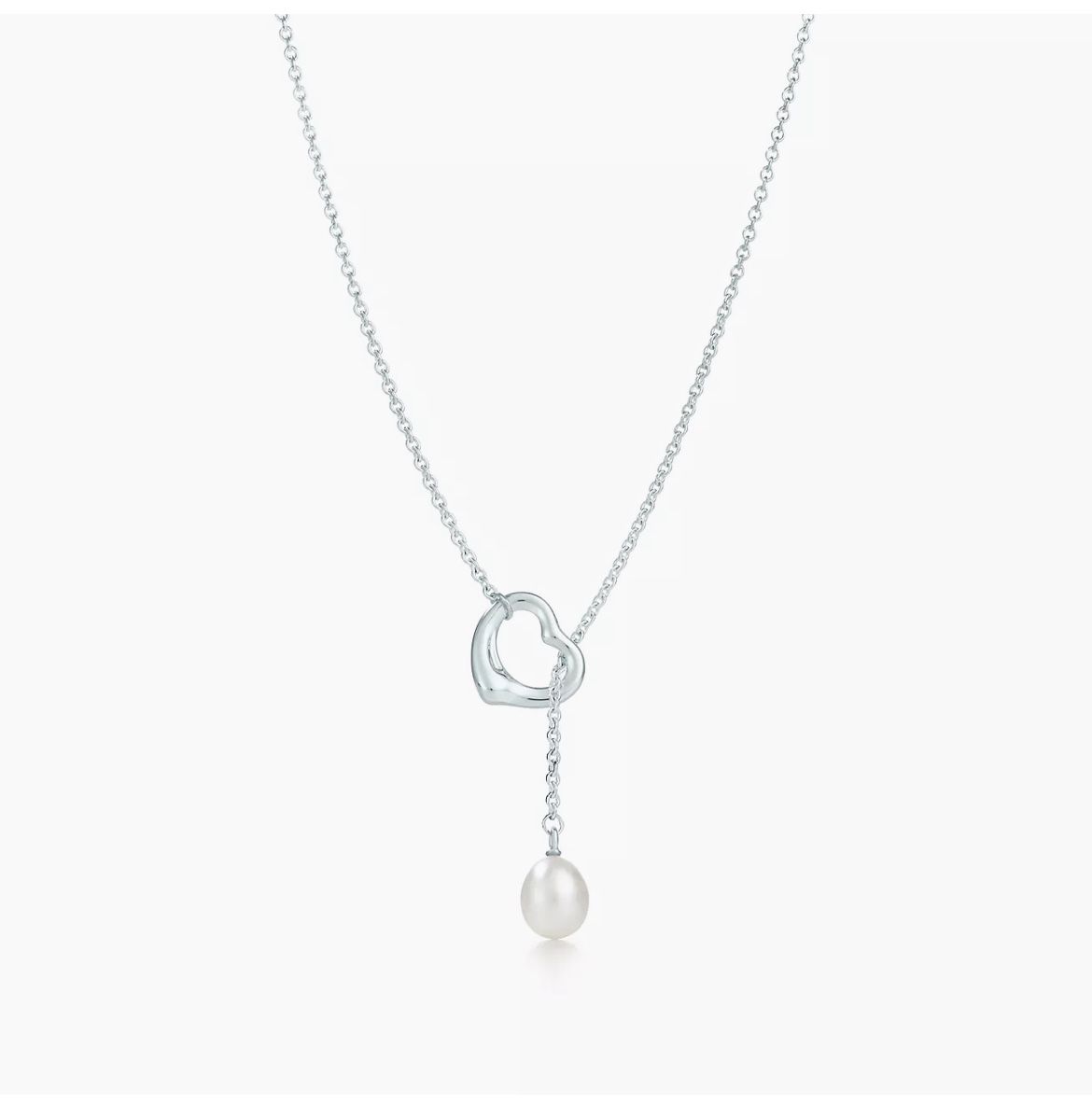 Tiffany & Co. Open Heart Lariat Necklace