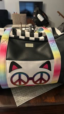 Betsy Johnson Weekender Duffle Cat Bag