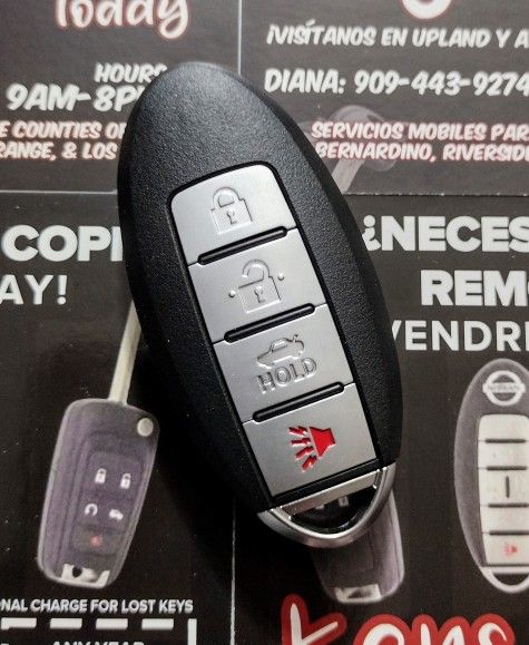 $120 in Pomona/Upland | Infiniti Nissan 4-Button Push Start Key Copy (Rogue, Pathfinder, Sentra, Maxima, Altima, 370z, G35, G37, QX50, QX60)