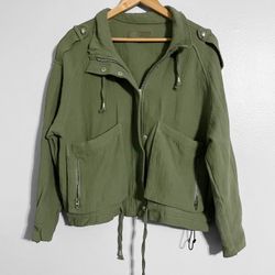 Blank NYC Anthropologie Gauze Raw Edge Jacket