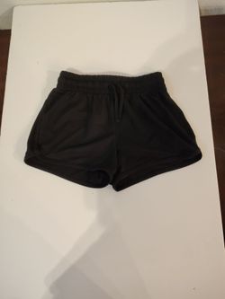jumping bears black woven pull on short girls, size 6