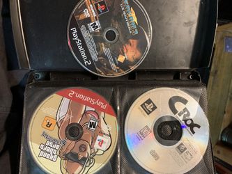 PlayStation 2 games + Case