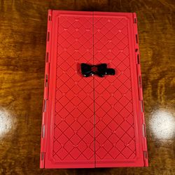 Alisa Carry Case Hot Pink Black Plastic Closet Wardrobe Fits Barbie Doll Clothes