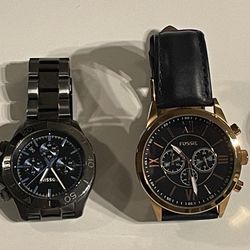 Used Men’s Watches - Fossil And Michael Kors