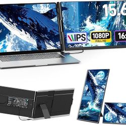 Brand New Laptop Screen Extender, 15.6'' FHD 1080P IPS Portable Monitor for Laptop 13-17.5", Detachable Screen, USB-C Plug and Play Laptop Monitor Ext