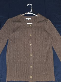 Brown cardigan