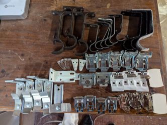 Mix Lot Window Shade & Curtain Rod Mounting Brackets Mini Cordless Blind Clip 