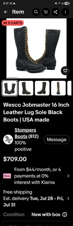 Wesco Jobmaster Boots