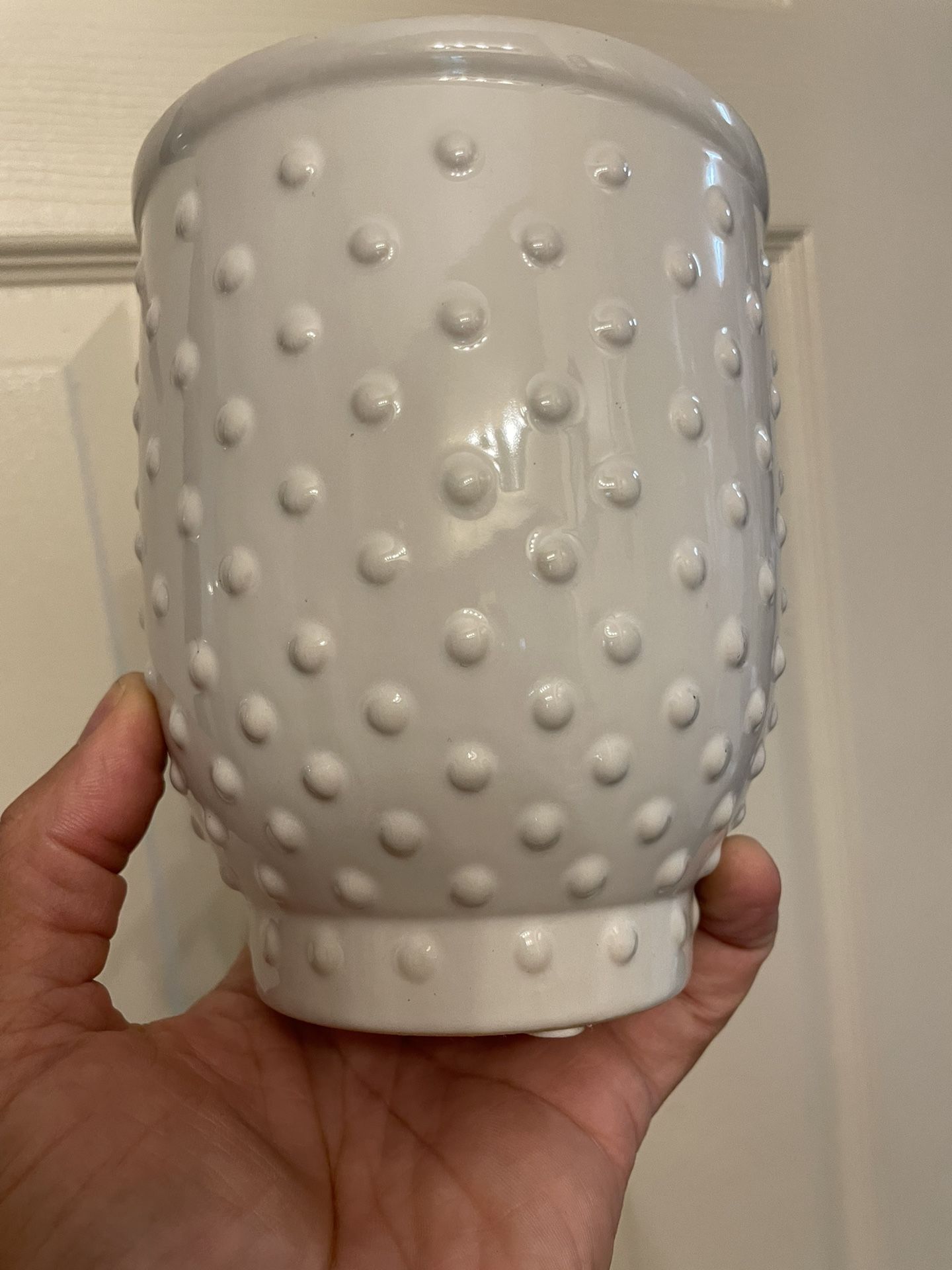 White Ceramic Planters | Great Quality | Cache Pot