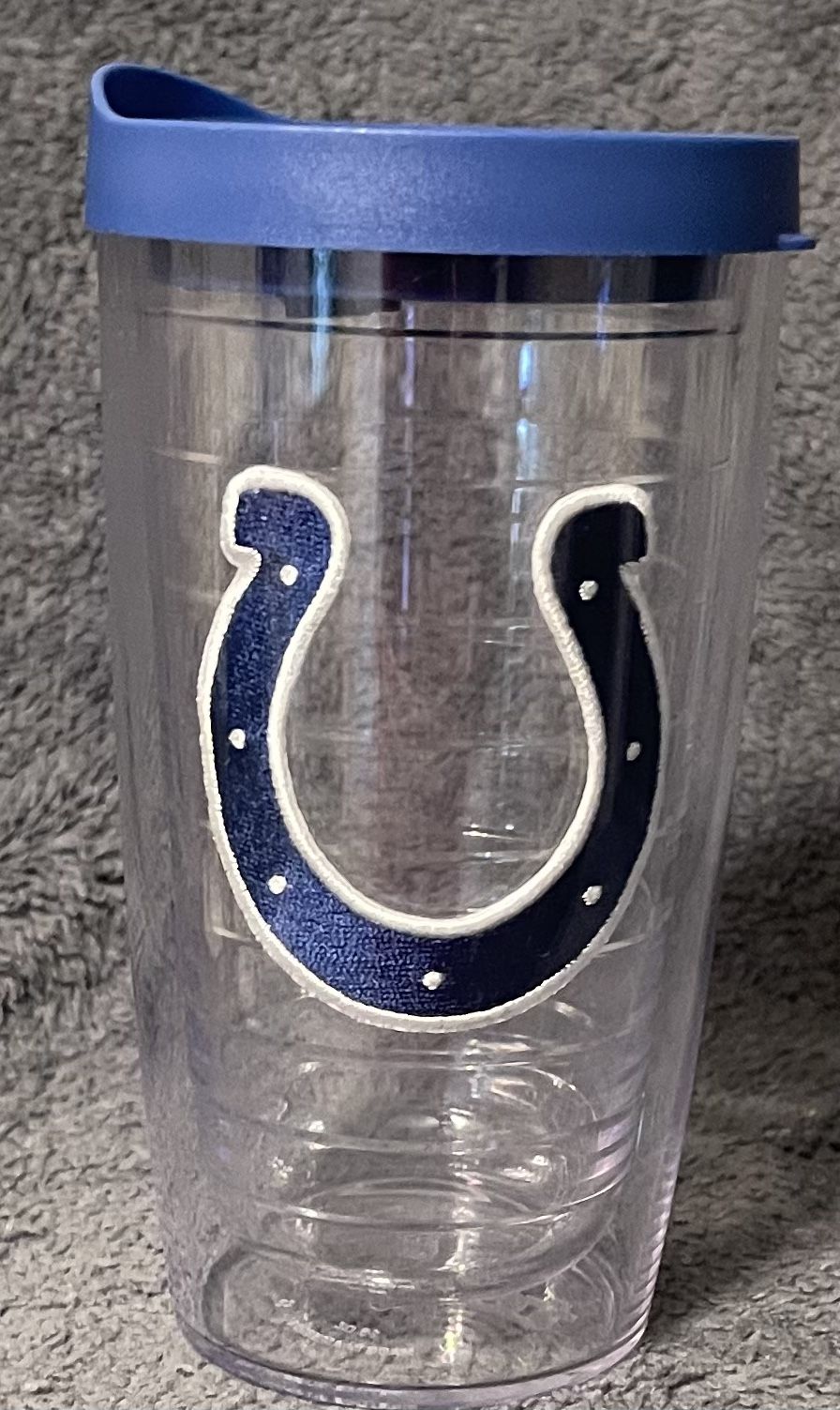 Indianapolis Colts 16 oz Tervis Made in the USA Insulated Covered Tumbler.