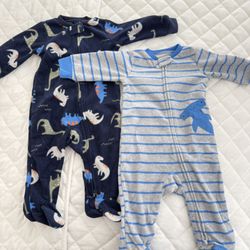 Carter’s Two Piece Fleece Pajama Sleeper Set 3-6 Months 
