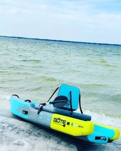 LIKE NEW DEUS Aero 11′ Native Citron Inflatable Kayak