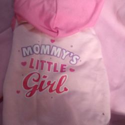 "Mommy's Little Girl" Sleeveless Hoodie for your Fur baby 