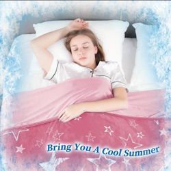 Cooling Blankets for Hot Sleepers - Summer Blanket Thin Lightweight Breathable Soft Double Side Enhanced Blanket for Bed Couch Sofa, Keep Cool for Nig