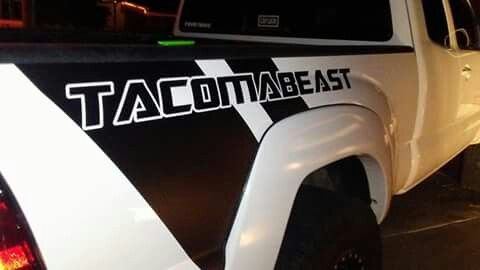 Tacoma beast decals graphics