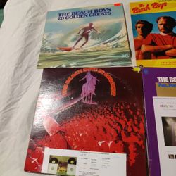 10 Beach Boys Vinyl Albums.