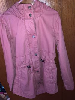 PINK 6-7 JACKET OLD NAVY WITH HOOD