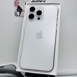 Apple iPhone 15 PRO MAX 256GB UNLOCKED White Titanium 
