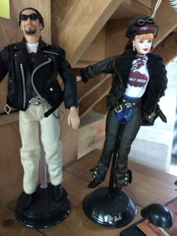 Barbie and Ken Harley-Davidson with motorcycle