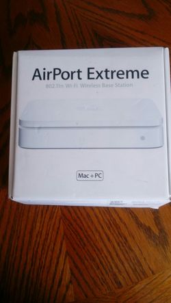AIRPORT EXTREME 802.11n WI-FI WIRELESS BASE STATION FOR MAC & PC