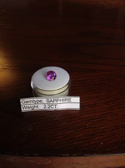2.2 carat Natural Unheated Pinkish/Purple Sapphire