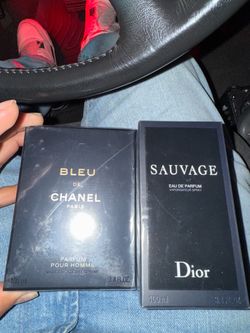 Dior sauvage and bleu de Chanel cologne