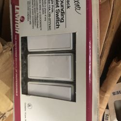 White Paddle Light Switches 