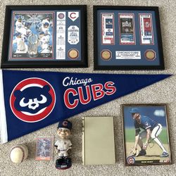Chicago Cubs Baseball Memorabilia Collection Lot
