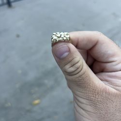 14k Solid Gold Nugget Ring