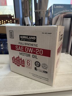 Kirkland Signature SAE 0W-20 Full Synthetic Motor Oil, 1 Quart, 6 ct 