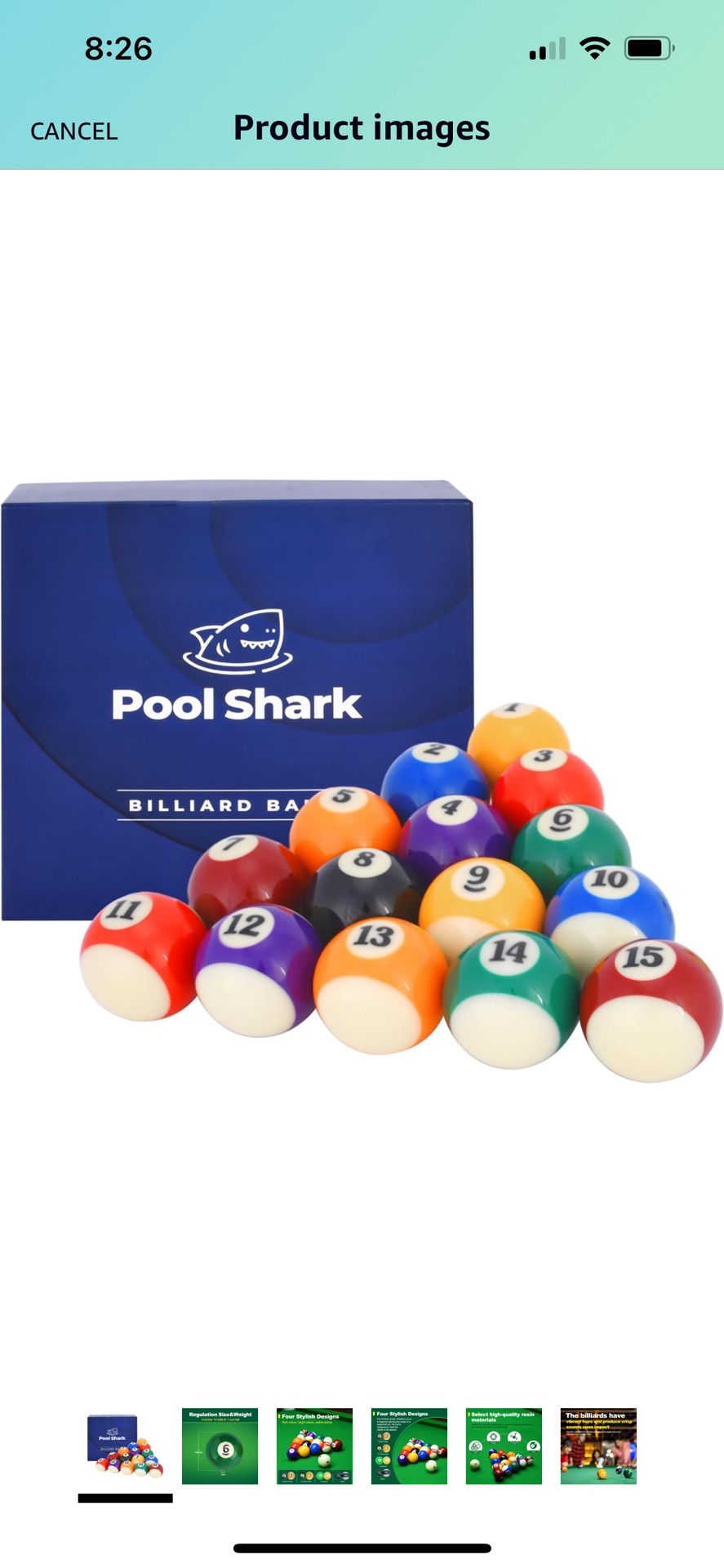 Pool Balls - New In Box