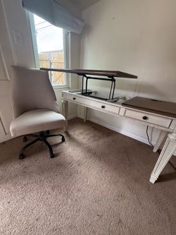 Desk and chair