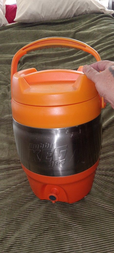 New Giant 384 Ounces Stainless Steel Pourable Bubba Drink Dispenser