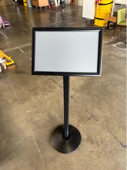 U-line Pedestal sign holder brand new