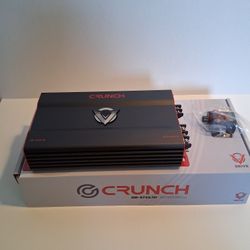 CRUNCH 3725 WATTS MONOBLOCK 1 OHM STABLE BUILT-IN CROSSOVER WITH BASS CONTROL CAR AMPLIFIER ( BRAND NEW PRICE IS LOWEST INSTALL NOT AVAILABLE  )